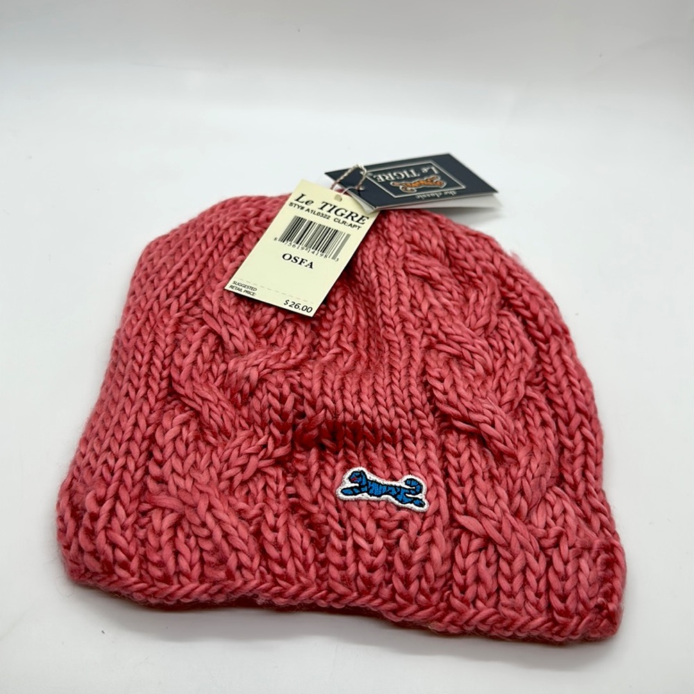 Le Tigre Coral Knit Bennie Cap